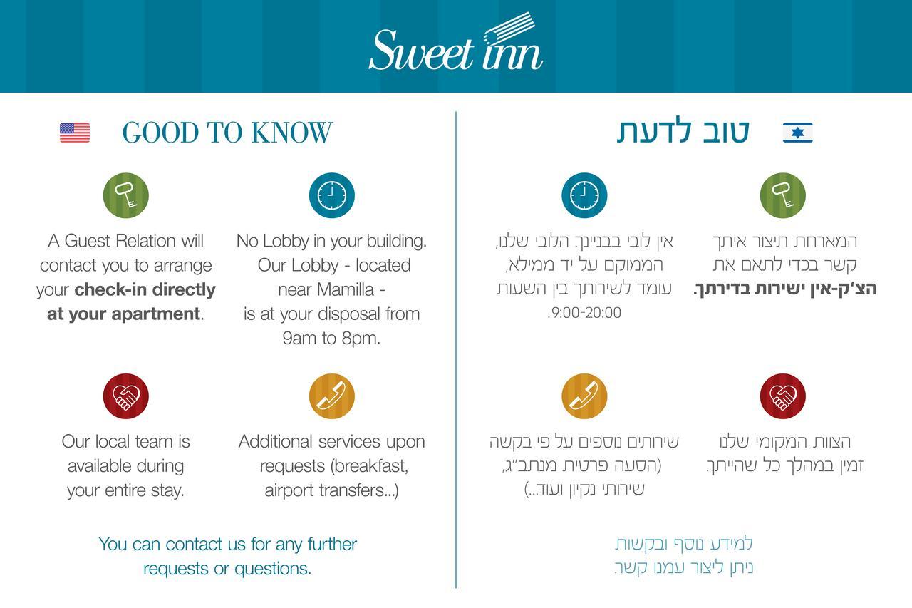 Sweet Inn - Smats Street Jerusalén Exterior foto